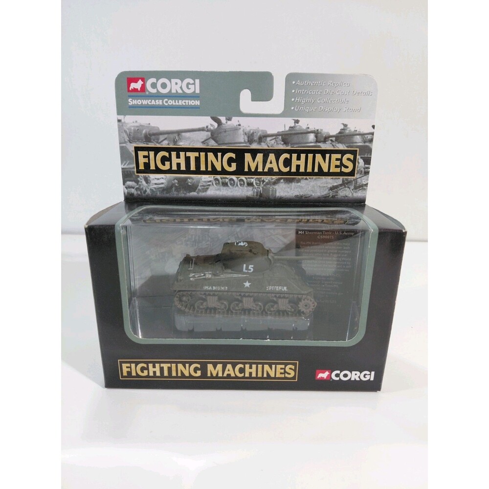 Corgi Fighting Machines Die Cast Operation Overloard  U.S. Army M4 Sherman Tank